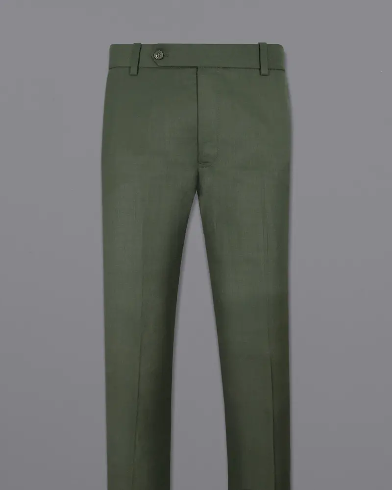 Nandor Green Wool Rich Pant 4
