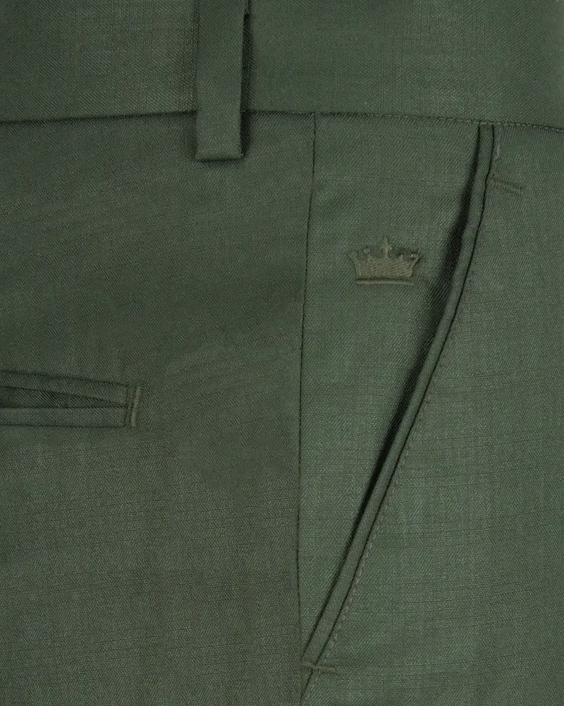 Nandor Green Wool Rich Pant 5