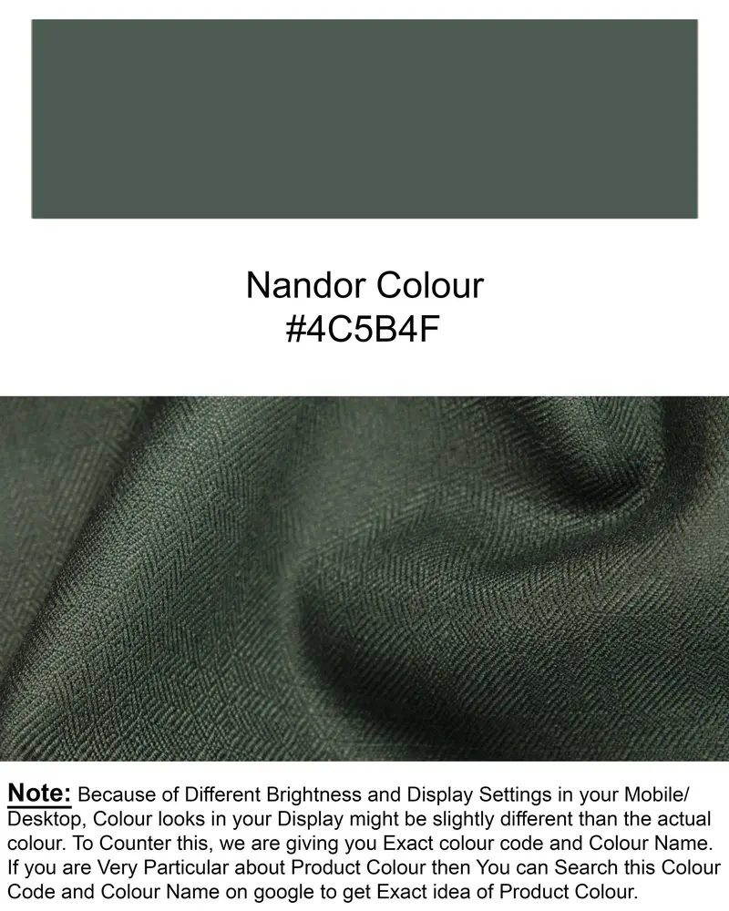 Nandor Green Wool Rich Waistcoat 7