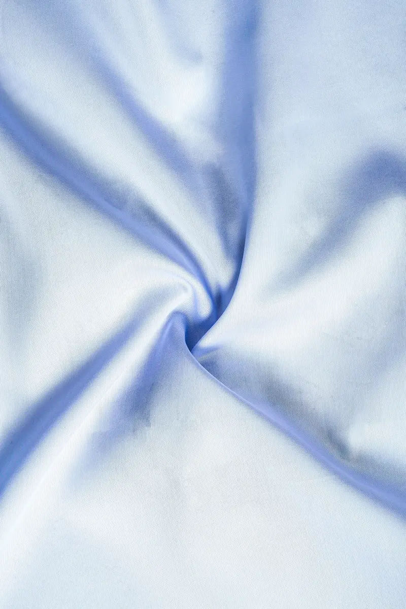 Nauticwave-Rock Blue Solid Dobby Textured Premium Giza Cotton Dress Shirt 2