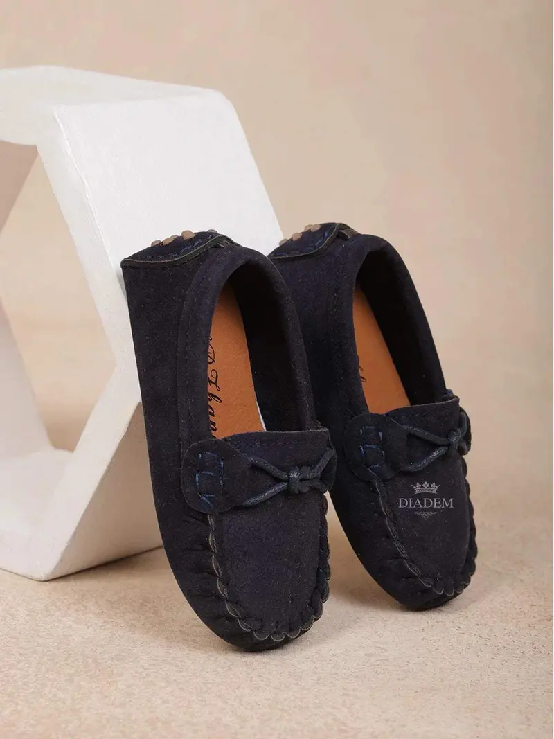 Navy Blue Casual Loafers For Boys 1