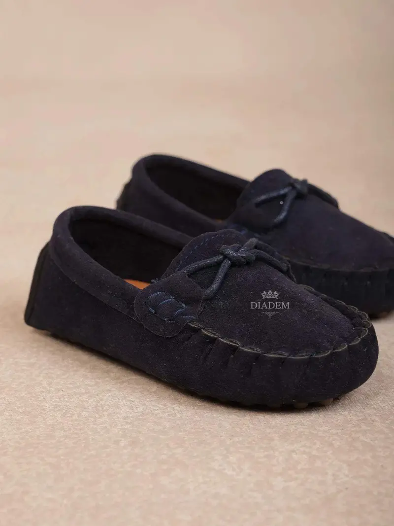 Navy Blue Casual Loafers For Boys 4
