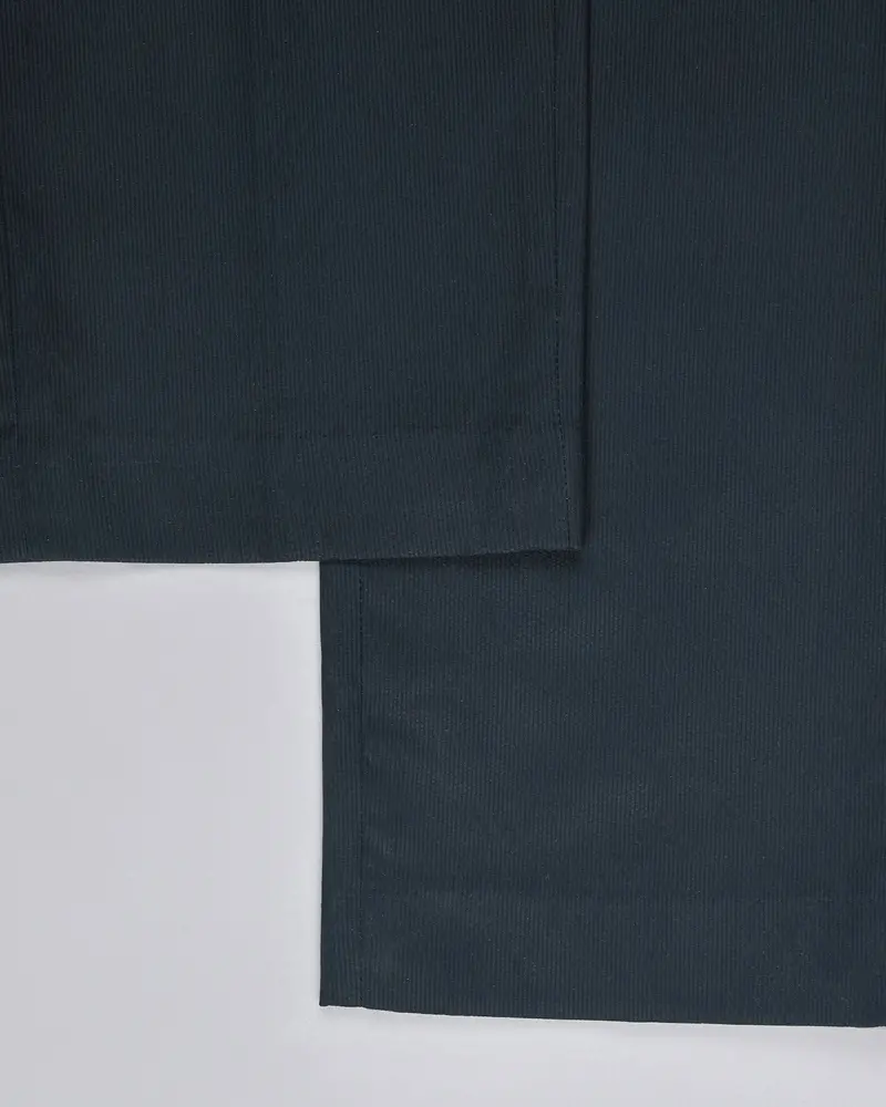 Navy Subtle Pinstriped Premium Cotton Pant 8