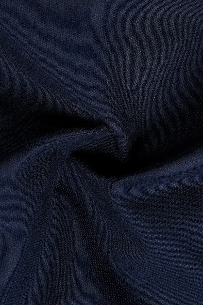 Navy Subtle Sheen Wool Blend Double Breasted Suit 3