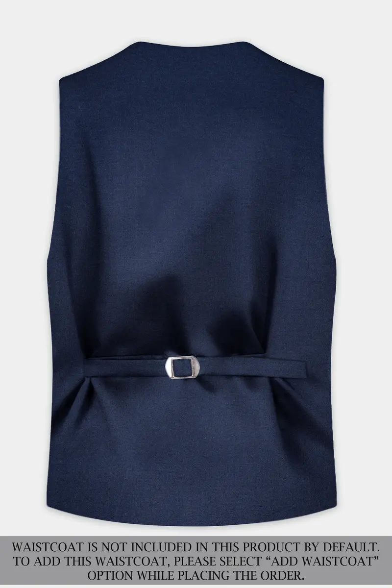 Navy Subtle Sheen Wool Blend Suit 13