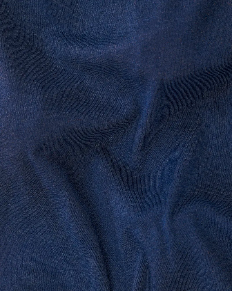 Navy Super Soft Premium Cotton Full Sleeve Organic Cotton Brushed Sweatshirt 3