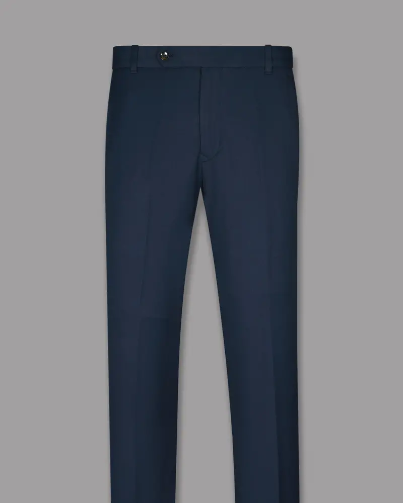 Navy Wool Rich Pant 4