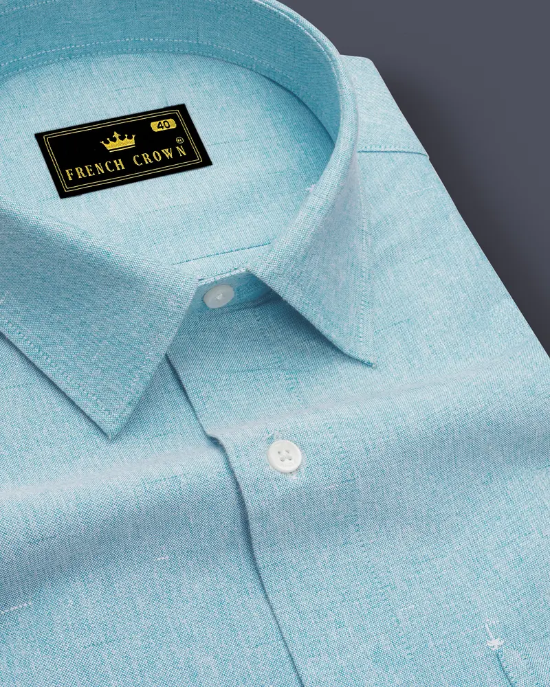 Nebula Blue Royal Oxford Shirt 1