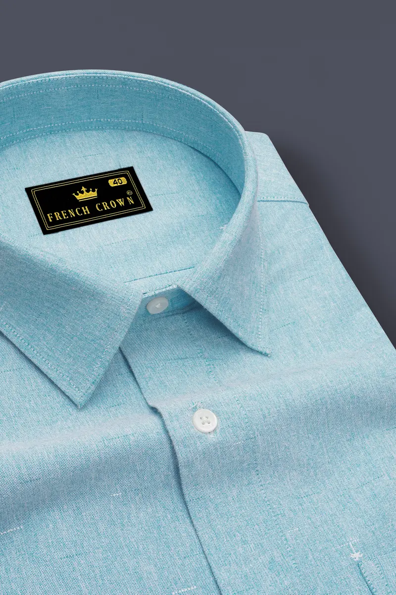 Nebula Blue Royal Oxford Shirt 2
