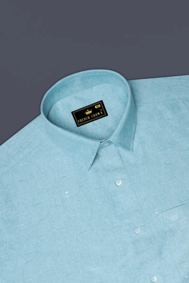 Nebula Blue Royal Oxford Shirt 5