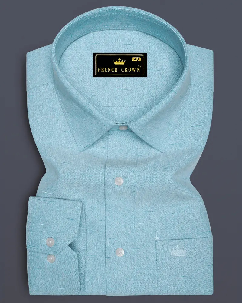 Nebula Blue Royal Oxford Shirt 6