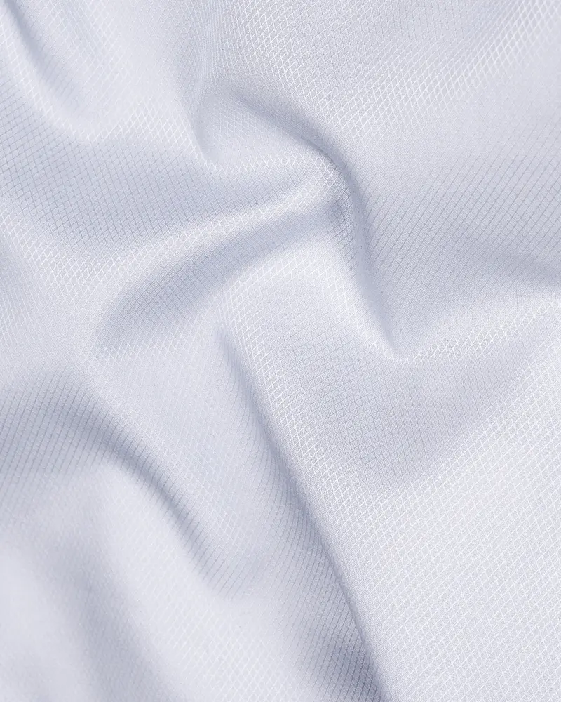 Nebula Light Blue Dobby Textured Premium Giza Cotton Shirt 2