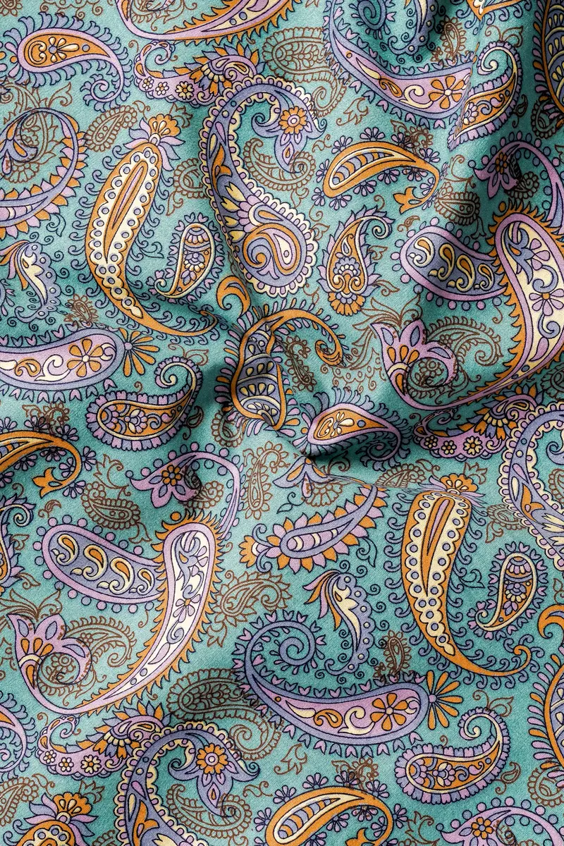 Neptune Green And Wisteria Pink Multicolor Printed Super Soft Premium Cotton Shirt 2