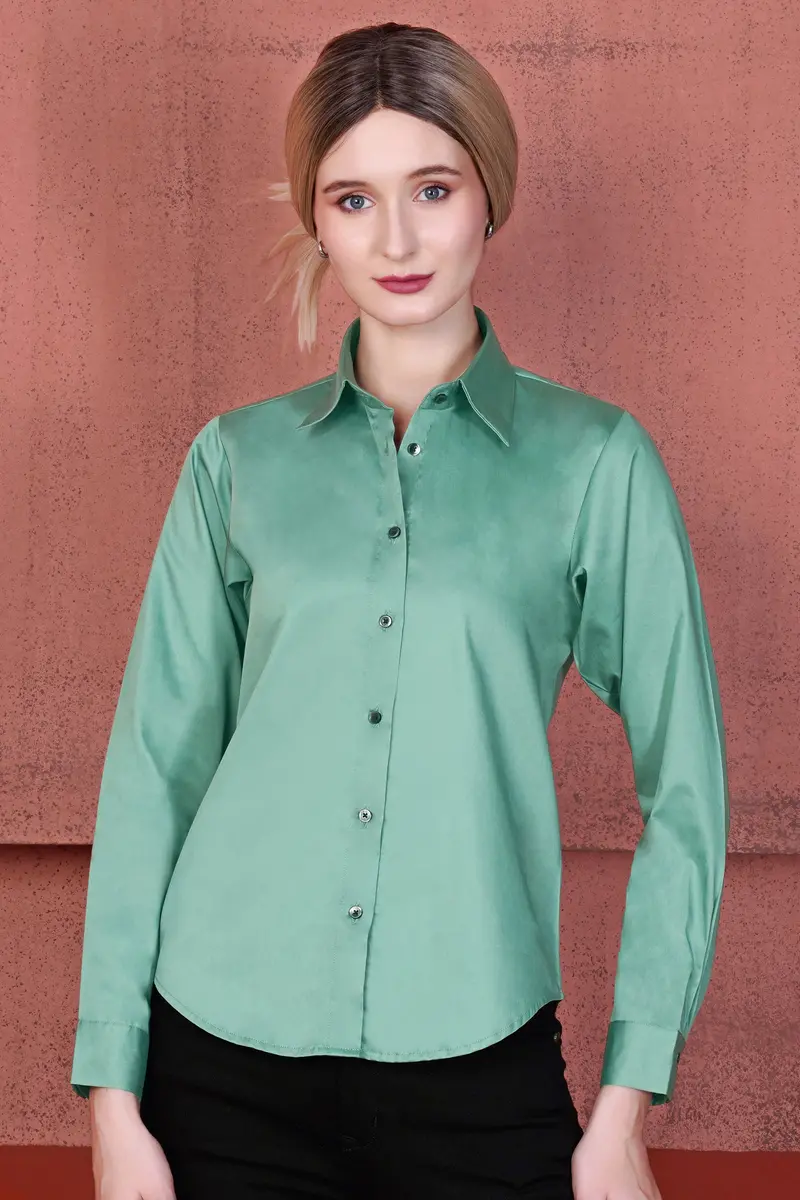 Neptune Green Premium Cotton Shirt 6