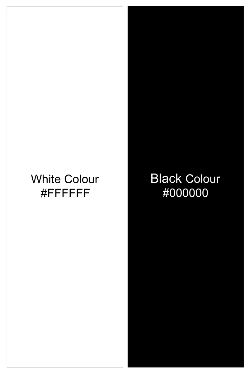 Nerbian-Bright White And Jade Black Pin Striped Subtle Sheen Super Soft Premium Cotton Dress Shirt 7