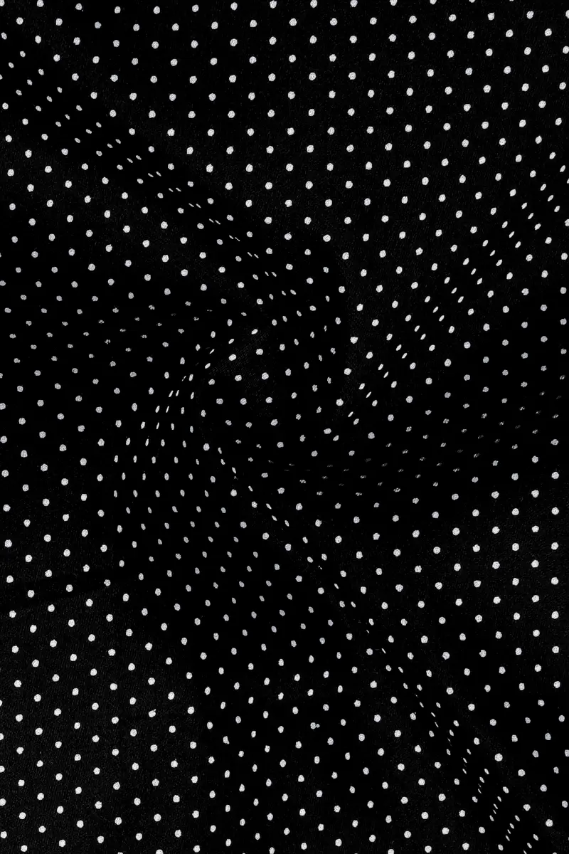 Nerovoro Jade Black And Bright White Micro Dotted Printed Subtle Sheen Super Soft Premium Cotton Dress Shirt 3