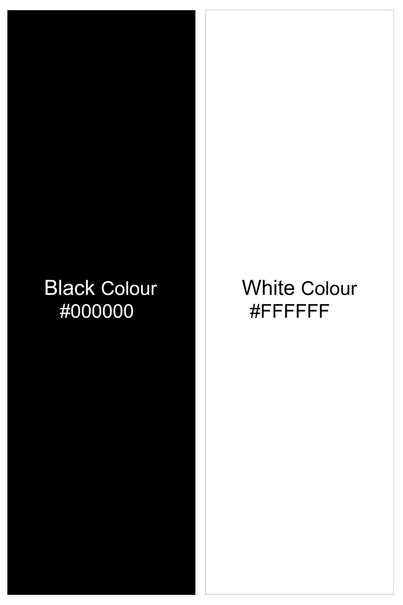 Nerovoro Jade Black And Bright White Micro Dotted Printed Subtle Sheen Super Soft Premium Cotton Dress Shirt 7