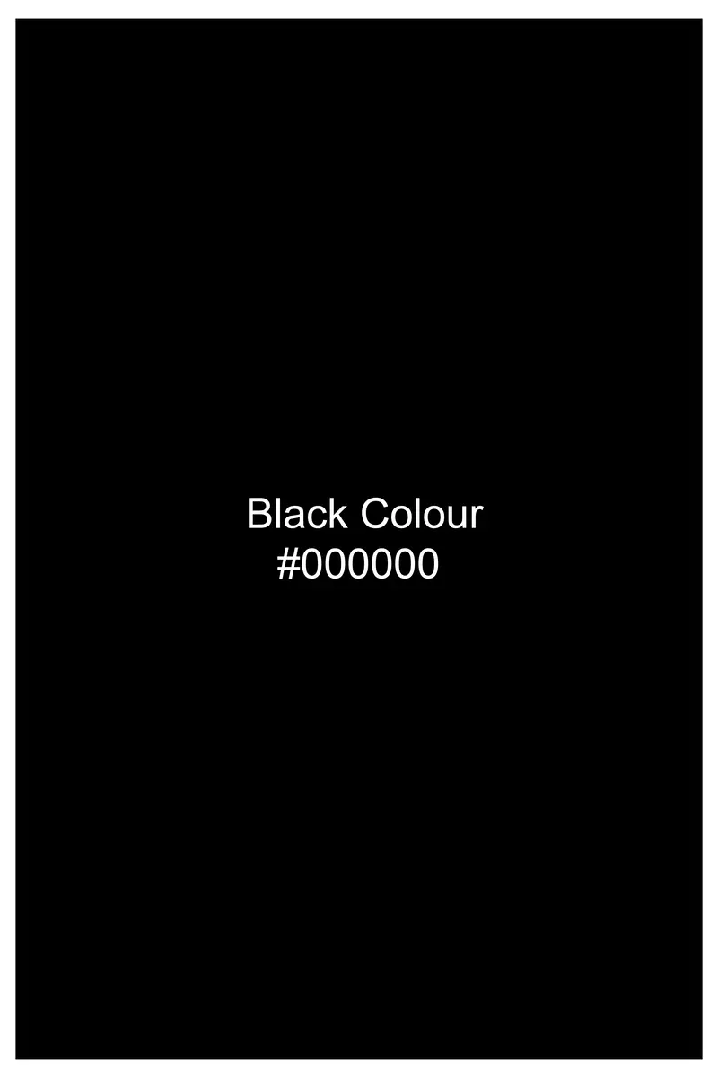 Nightshade-Jade Black Peking Striped Dobby Textured Premium Giza Cotton Dress Shirt 6
