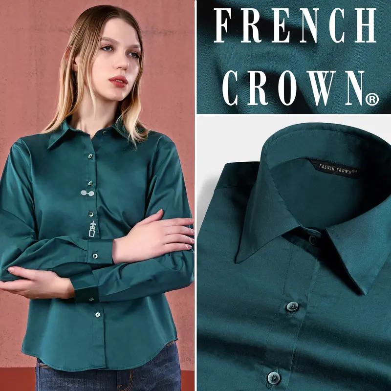 Nile Blue Elements Embroidered Premium Cotton Shirt 1