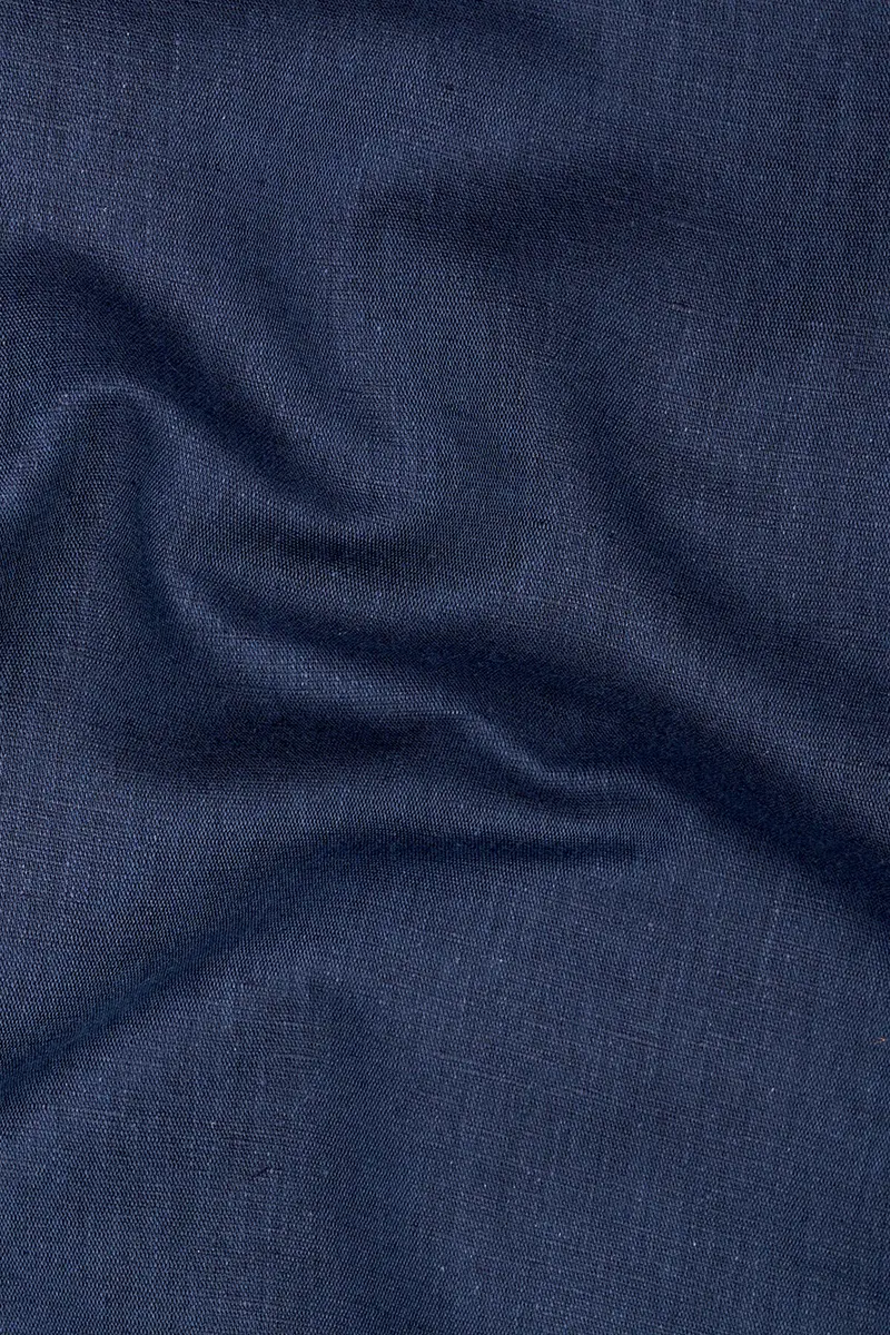 Nile Blue Luxurious Linen Shirt 2