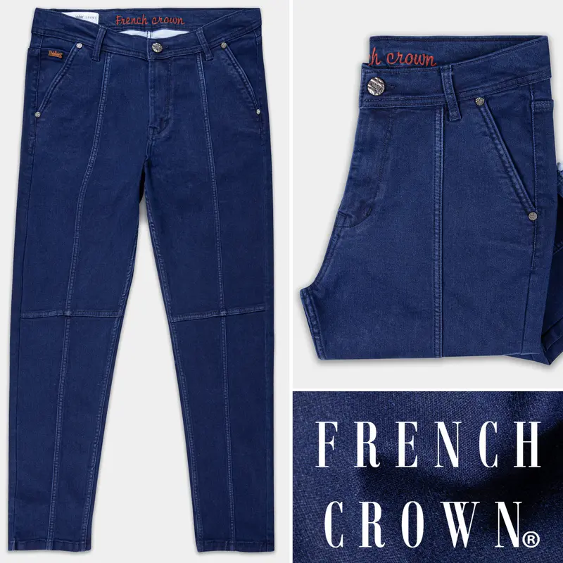 Nile Blue Rinse Wash Denim 1