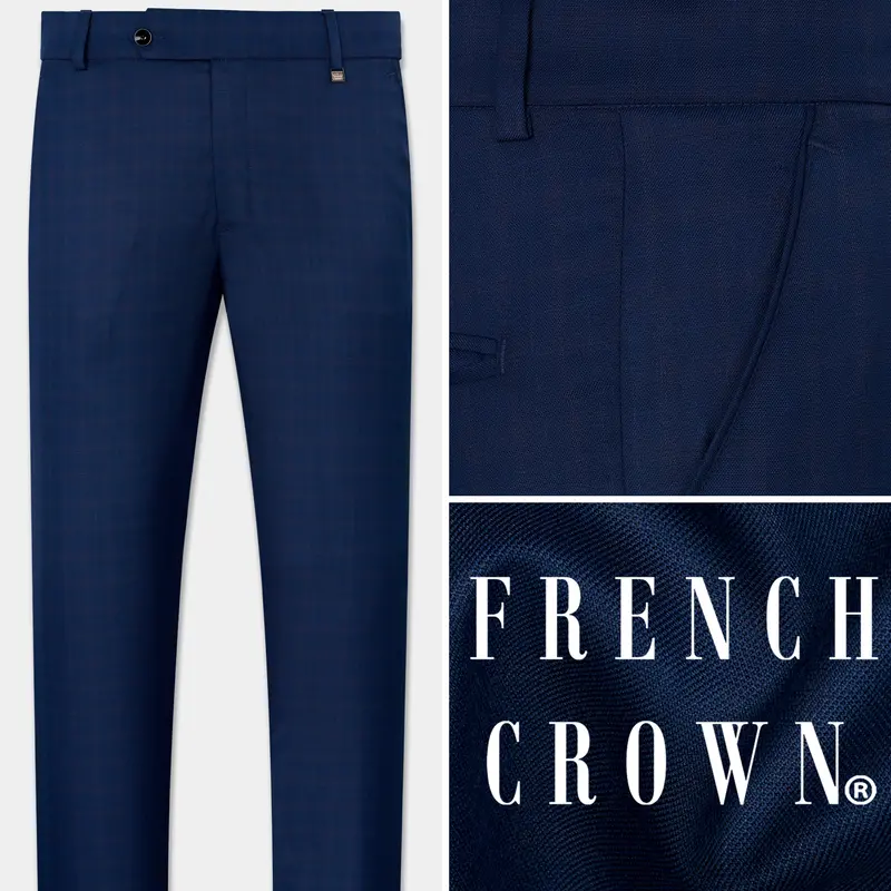 Nile Blue Wool Rich Pant 1