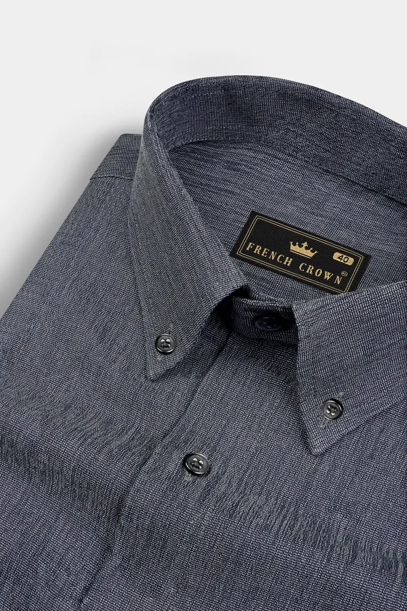Ninja Gray Heavyweight Royal Oxford Overshirt/Shacket 1