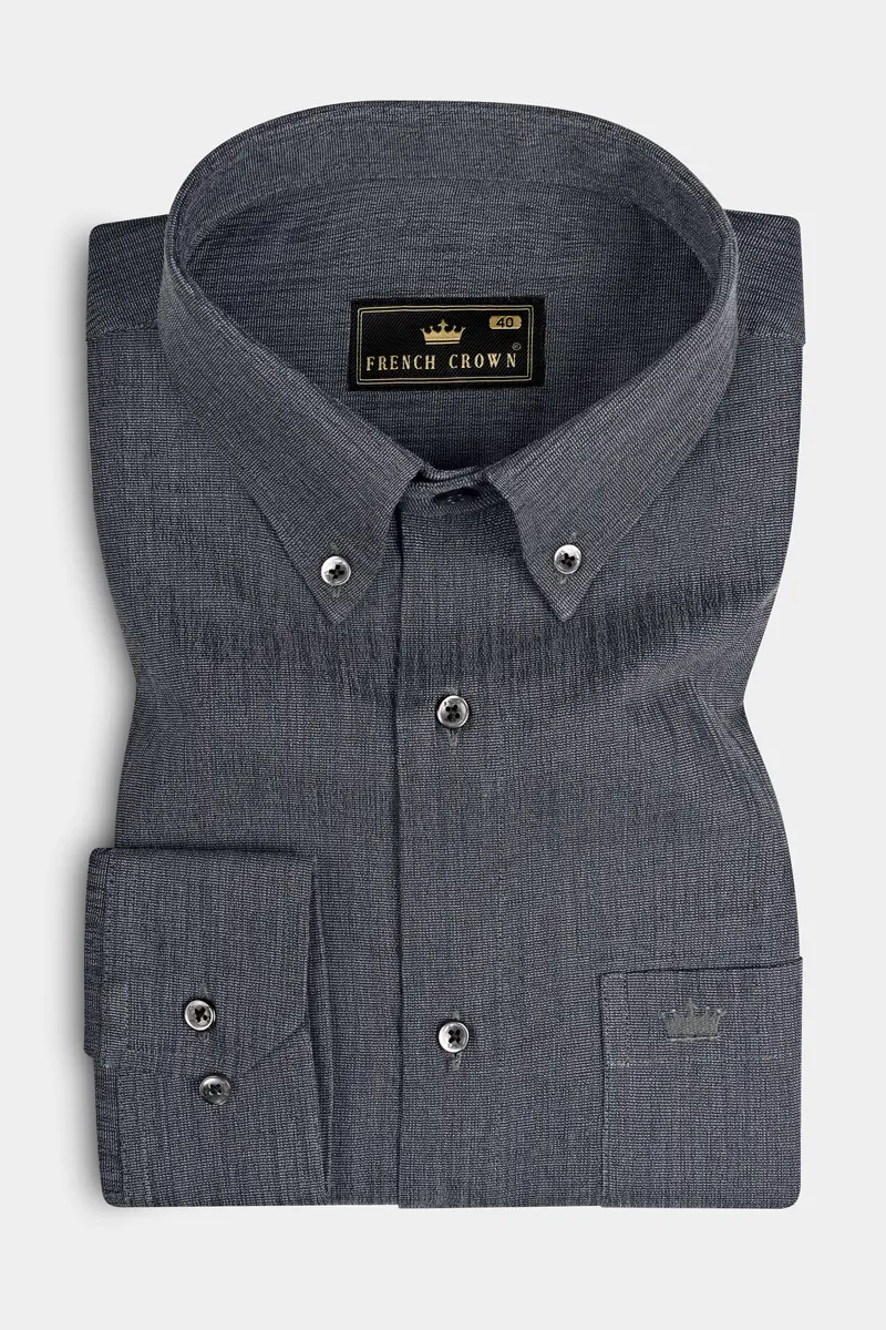Ninja Gray Heavyweight Royal Oxford Overshirt/Shacket 3