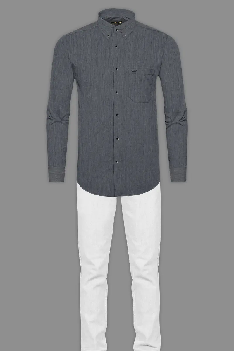 Ninja Gray Heavyweight Royal Oxford Overshirt/Shacket 6