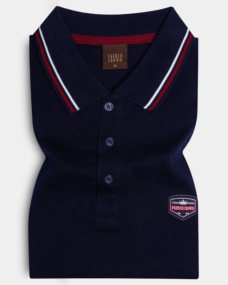 Nivoro-Jaguar Blue Premium Cotton Pique Polo 1
