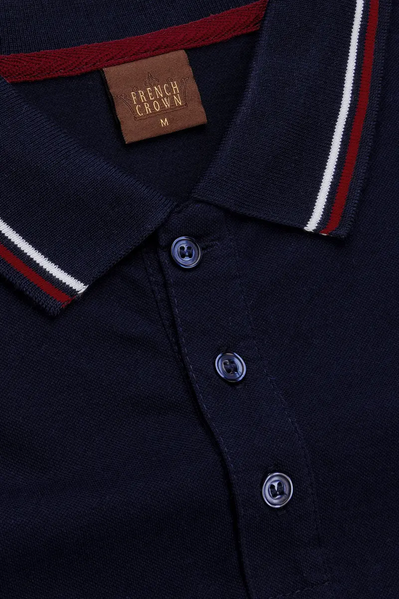 Nivoro-Jaguar Blue Premium Cotton Pique Polo 4