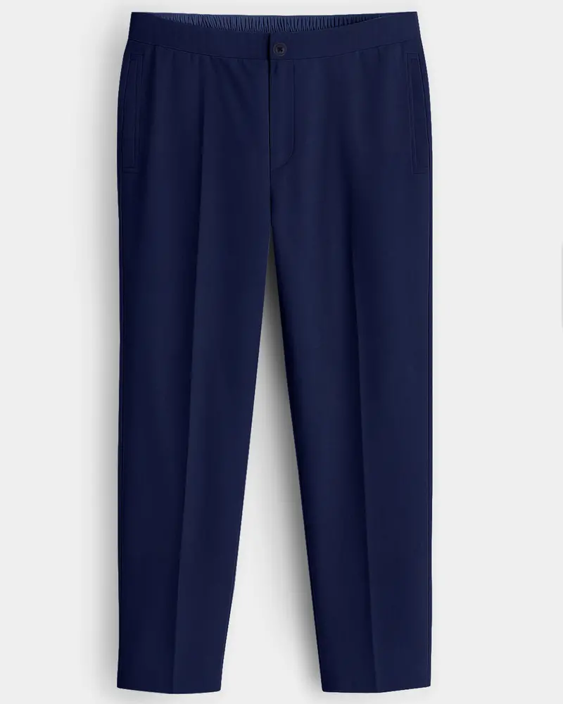 Noctivell-Midnight Blue Super Soft Poplin Giza Cotton Lounge Pant 1