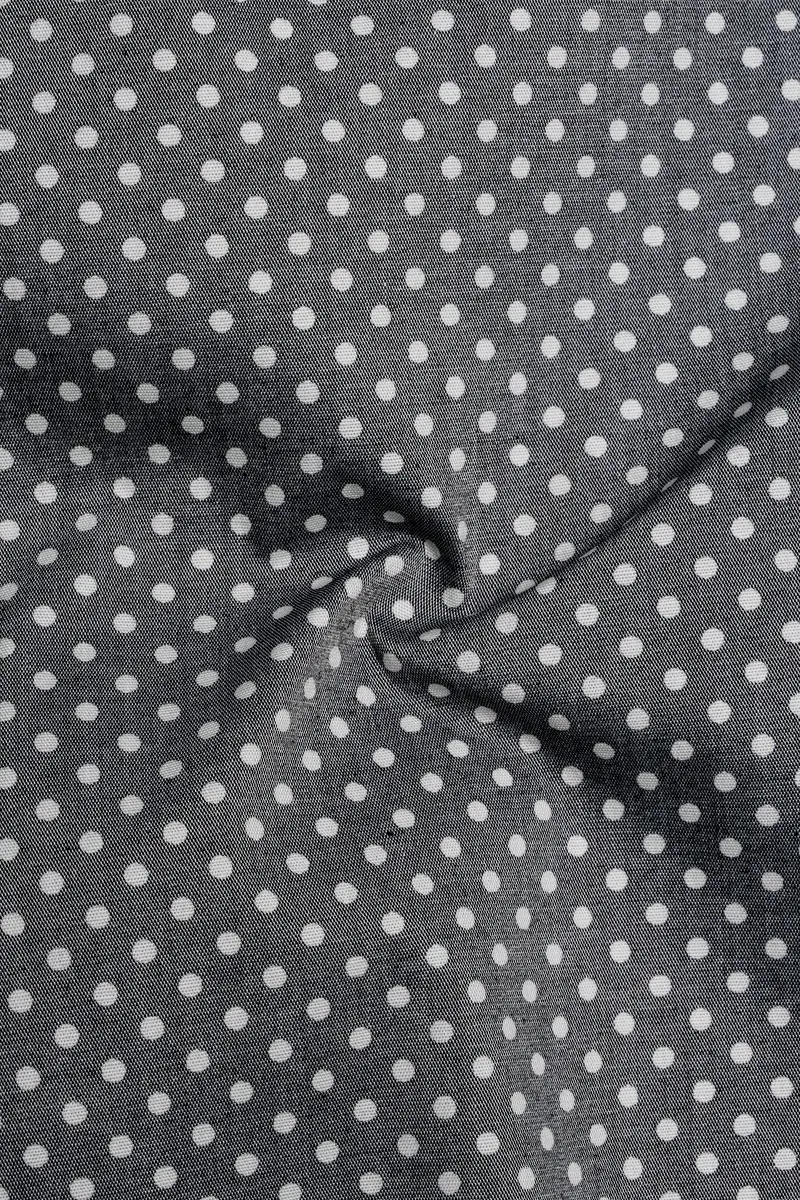 Noctivra-Vampire Gray Dots Printed Super Soft Premium Cotton Dress Shirt 3