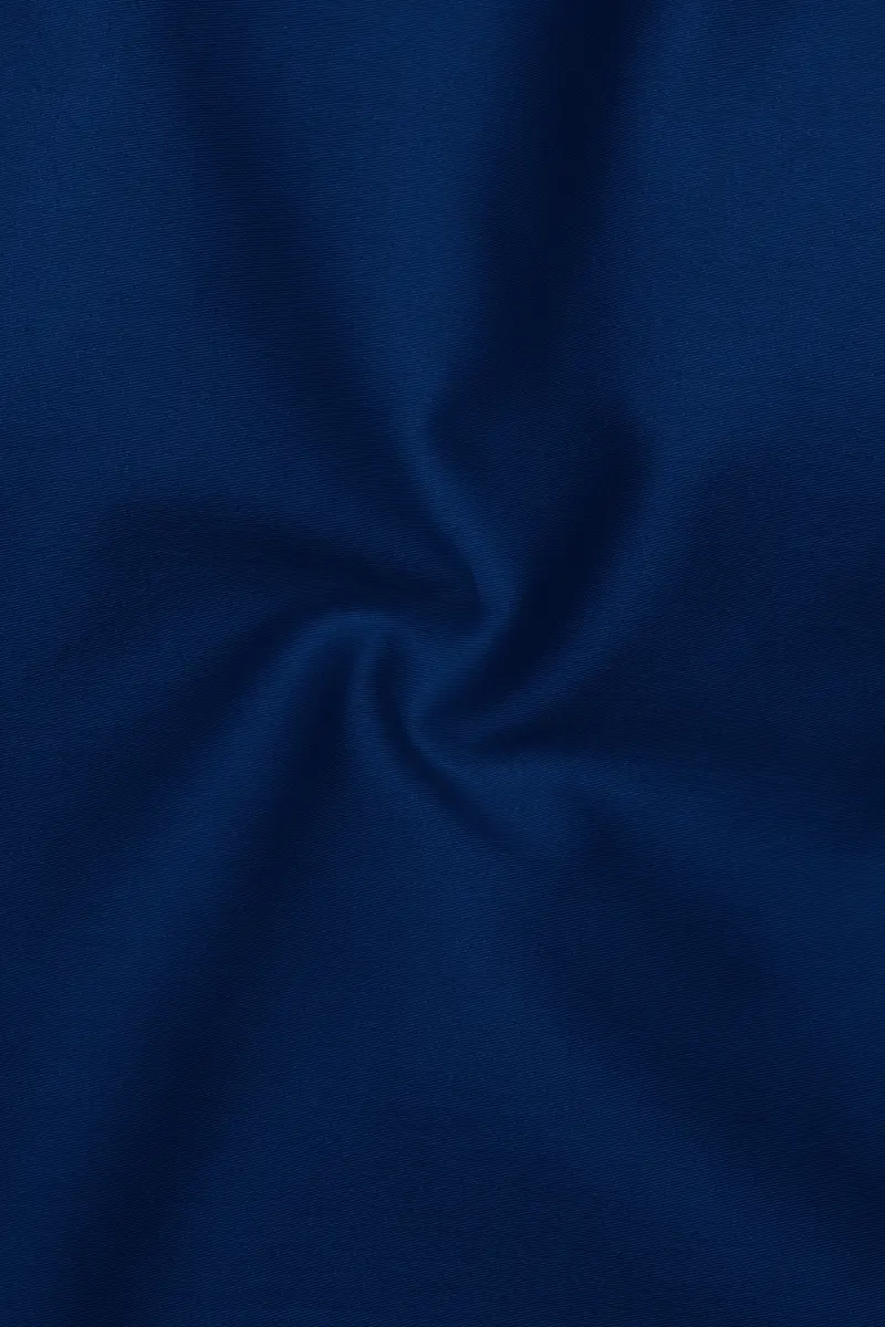 Nocturo Prussian Blue Subtle Sheen Super Soft Premium Cotton Tuxedo Dress Shirt 3