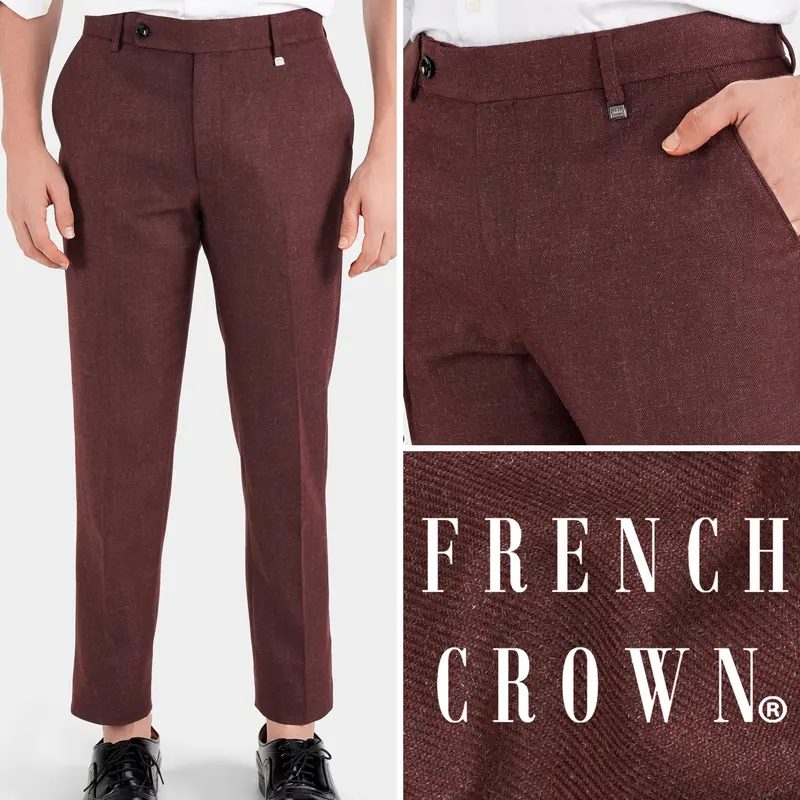 Noir Brown Tweed Pant 1