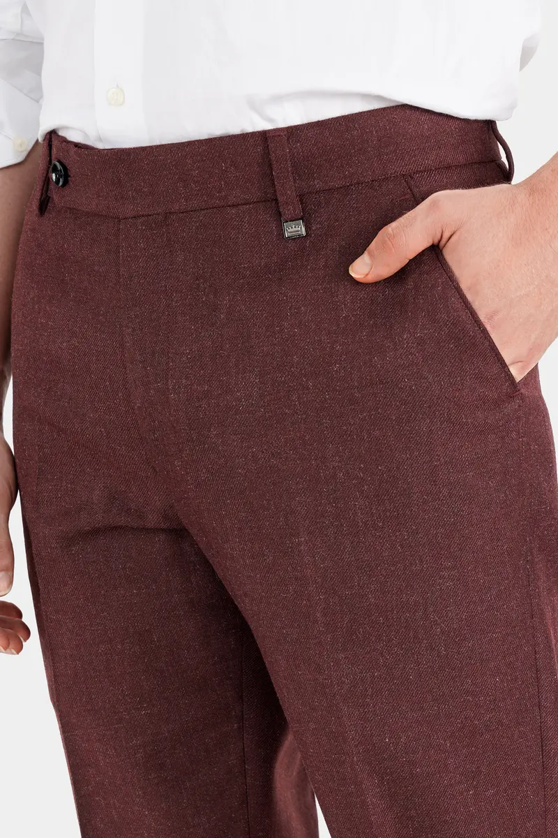 Noir Brown Tweed Pant 4