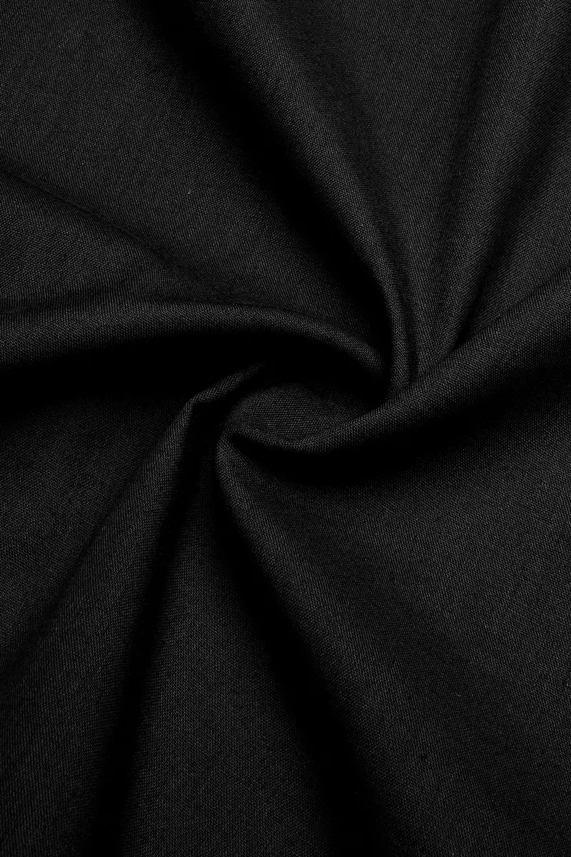 Noir Drift-Zeus Black And Fuscous Gray Solid Premium Giza Cotton Reversible Shirt 5