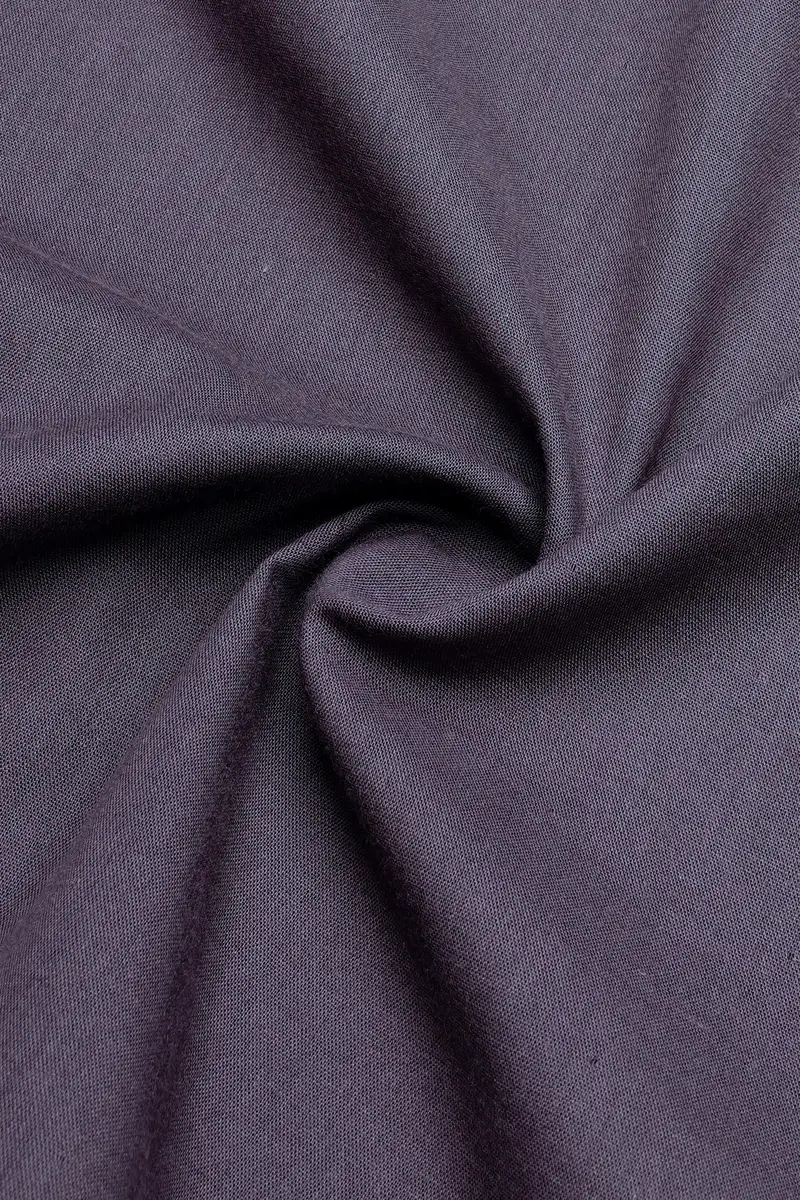 Noir Drift-Zeus Black And Fuscous Gray Solid Premium Giza Cotton Reversible Shirt 6