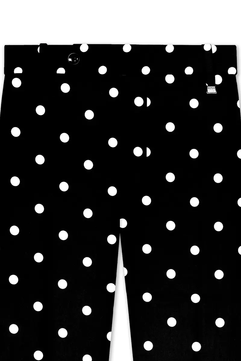 Noirdot-Jade Black Polka Dots Printed Premium Cotton Peak Lapel Tuxedo Suit 12