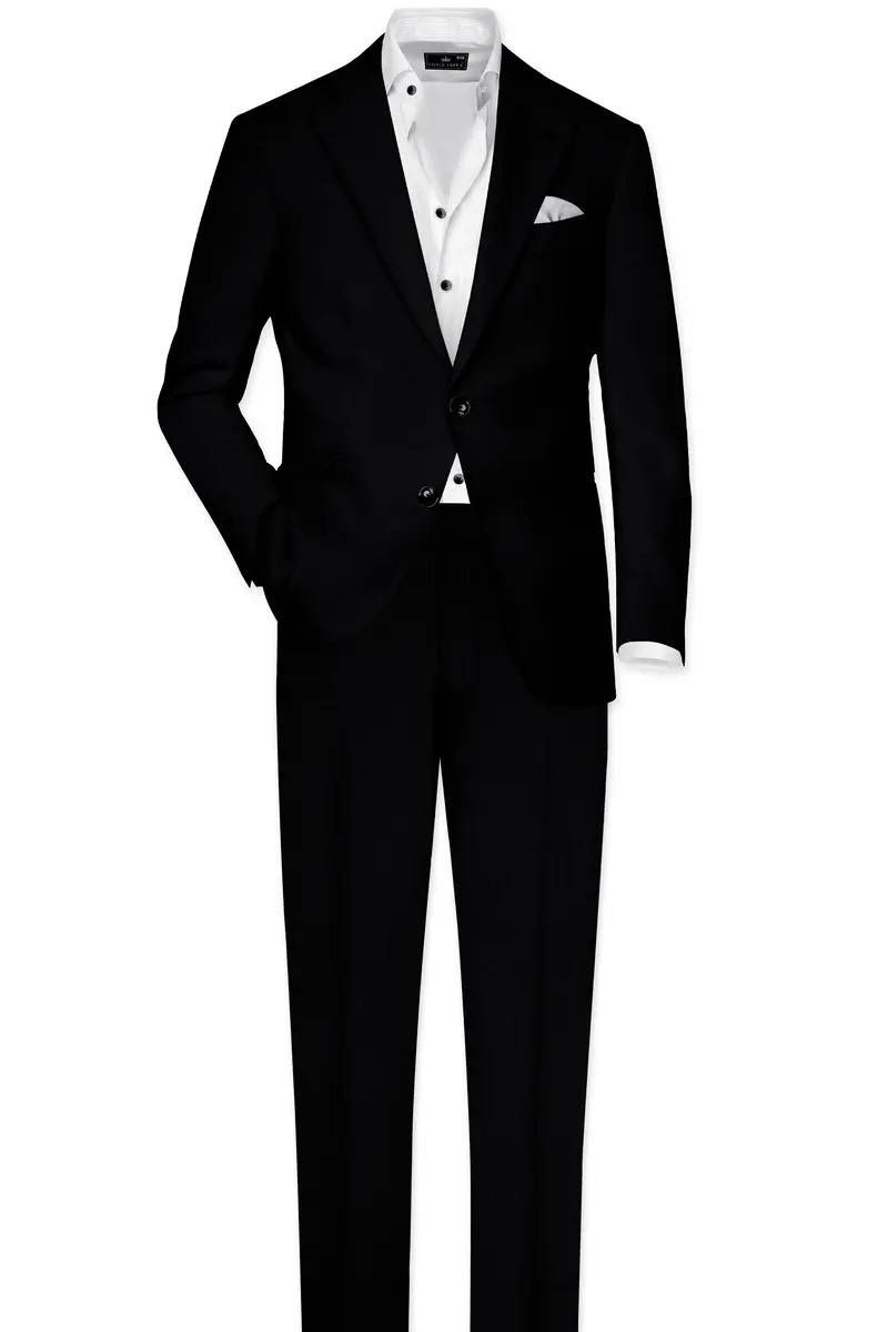 Noirex-Korean Black ( The Best Black We Have ) 4-Way Stretch Wrinkle-Free Single Breasted Blazer 9