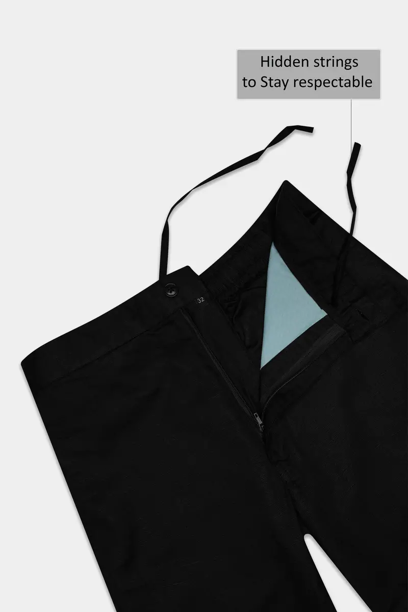 Noirflex-Jade Black Luxurious Linen Boxer 4