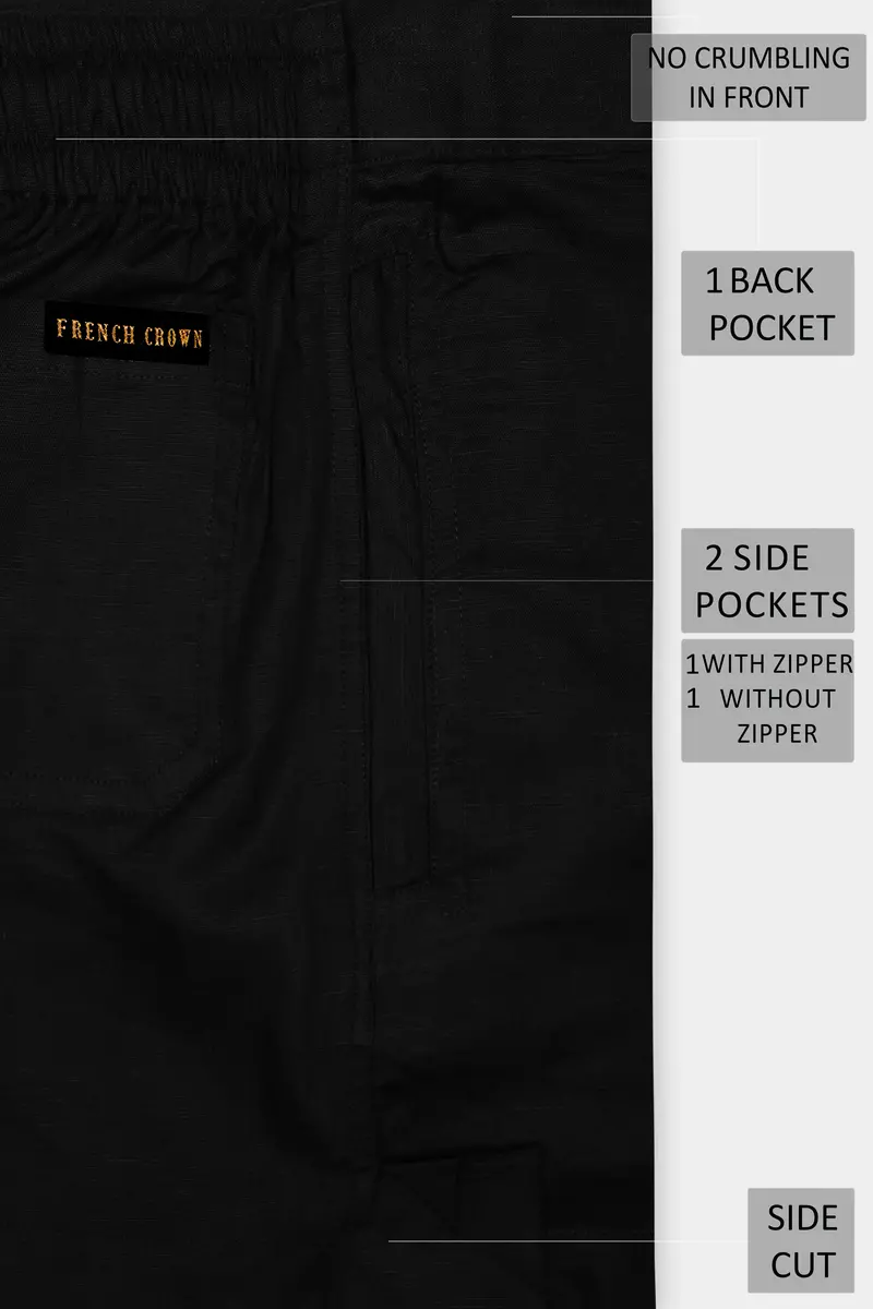 Noirflex-Jade Black Luxurious Linen Boxer 5