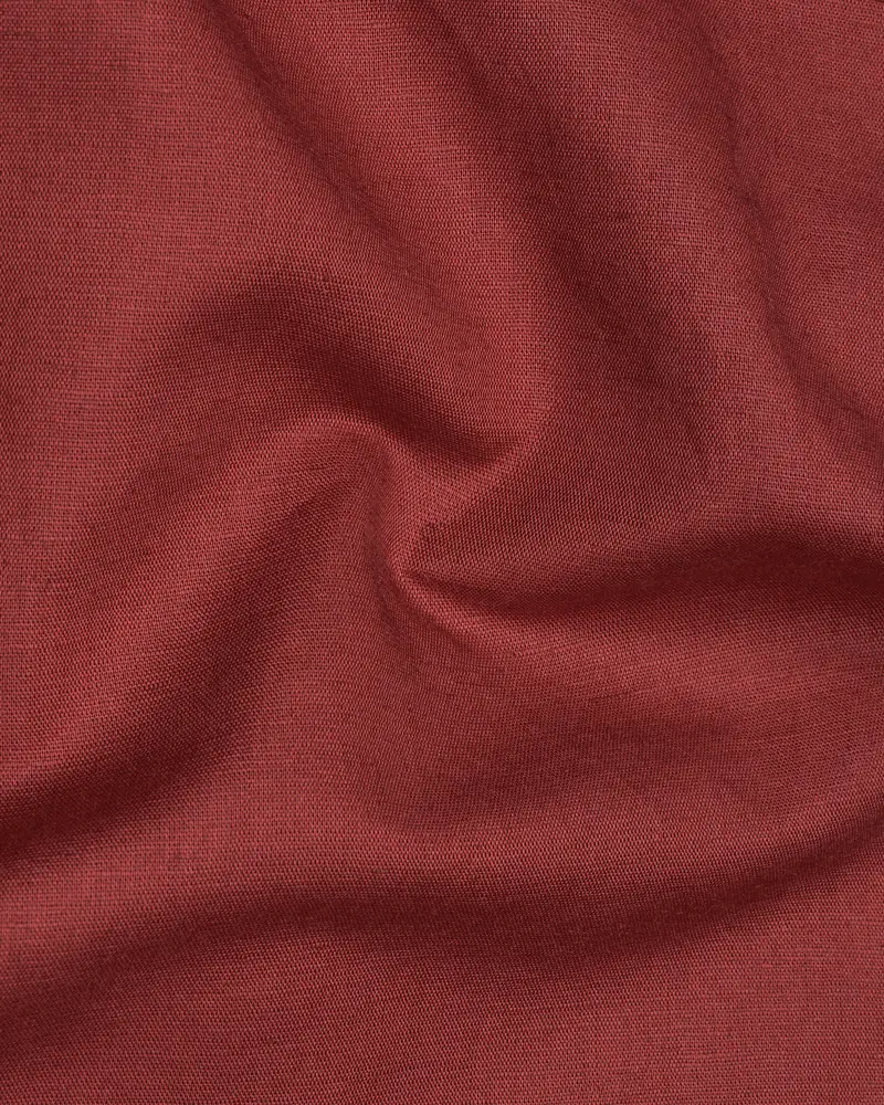 Nutmeg Brown Luxurious Linen Kurta Shirt 3