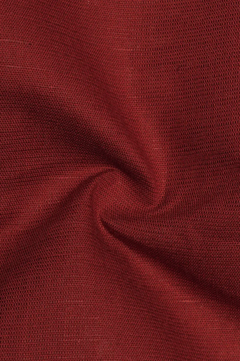 Nutmeg Red Luxurious Linen Shirt 3