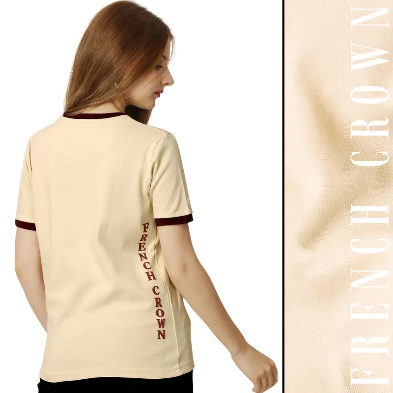 Oasis Beige Jersey Signature T-Shirt 1