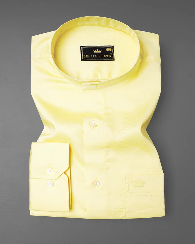 Oasis Yellow Premium Tencel Shirt 3