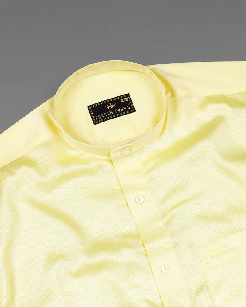 Oasis Yellow Premium Tencel Shirt 4