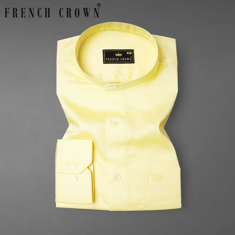 Oasis Yellow Premium Tencel Shirt 7