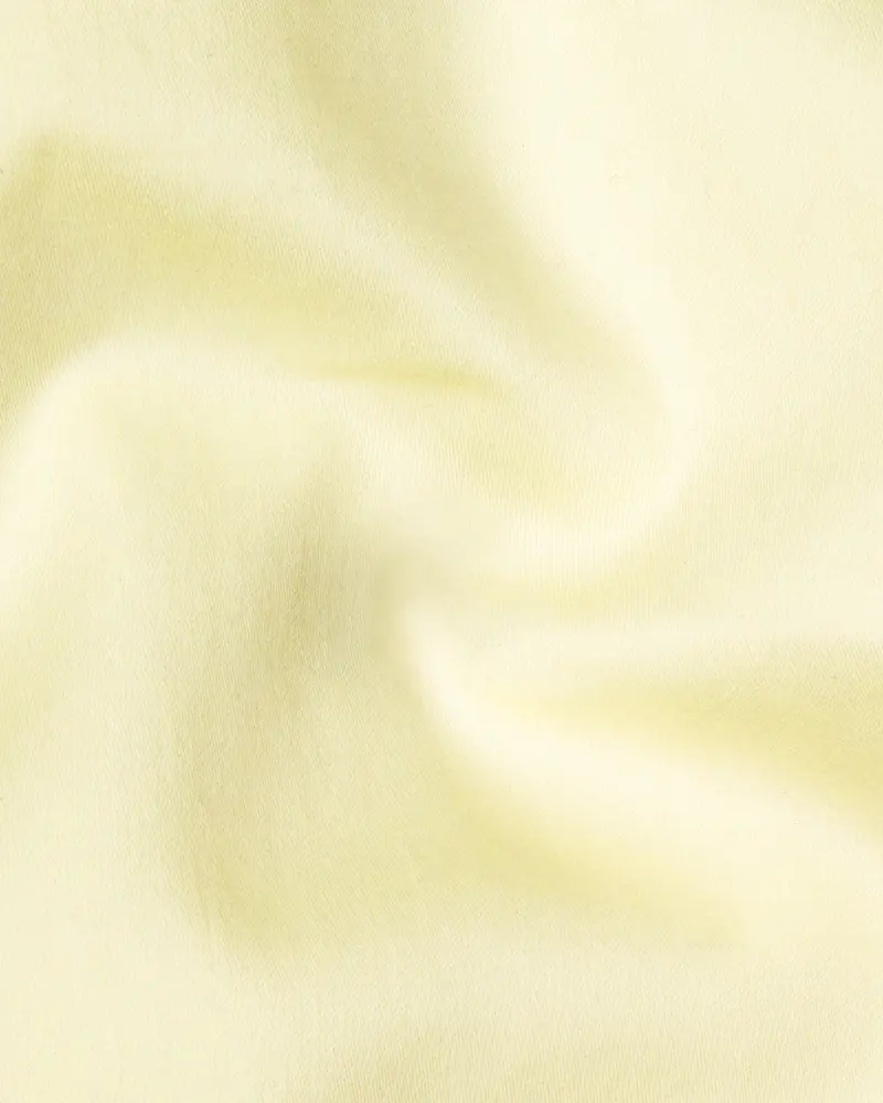 Oasis Yellow Subtle Sheen Super Soft Premium Cotton Shirt 2