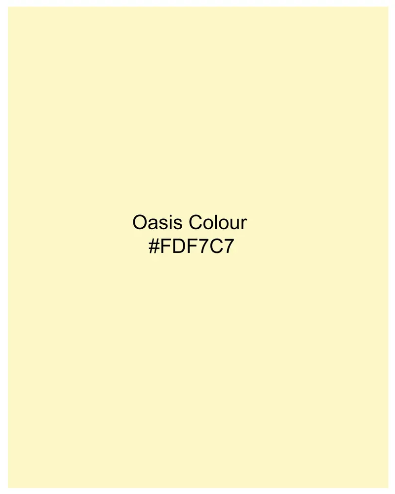 Oasis Yellow Subtle Sheen Super Soft Premium Cotton Shirt 8